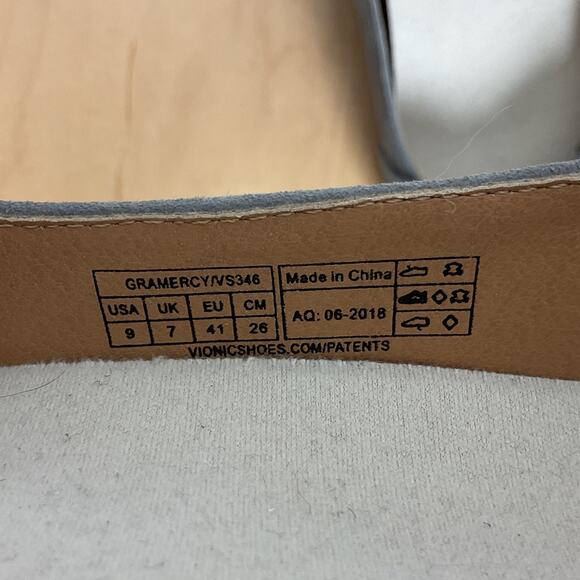 Vionic Gramercy Suede Ballet Flats with Bow Detailing in Gray Size 9 - Picture 6 of 7